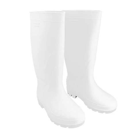 Bota sanitaria talla 25 blanca suela blanca