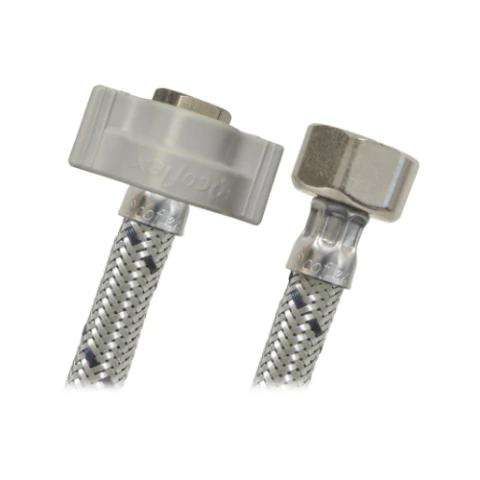 CONECTOR FLEXIBLE COFLEX AL-B55 3/8 COMP. X 1/2 FIP 55 CM ACERO PREMIUM PARA LAVABO-FREGADERO