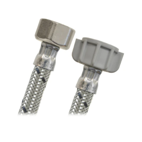 CONECTOR FLEXIBLE COFLEX AL2-A55 1/2 FIP X 1/2 AM 55 CM ACERO PREMIUM PARA LAVABO-FREGADERO