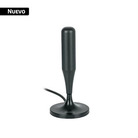 Antena interior para TV HD, base magnética, 26 dB VOLTECK