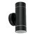 Arbotante exterior de acento, 2 spots, MR16GU10,100 W, negro