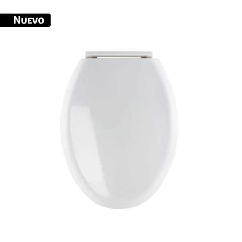 Asiento alargado p/ WC one piece, cierre lento, blanco, AQUA