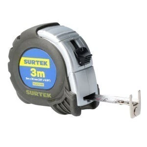 Flexómetro con carcasa anti-impacto silver, 3 m x 16 mm