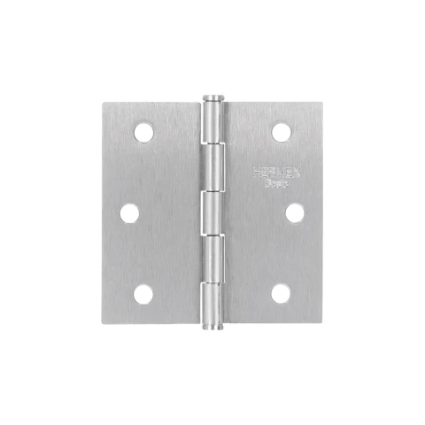 Bisagra cuadrada 2-1/2', satinado, cabeza plana, BASIC