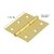 Bisagra cuadrada 3", acero latonado, blíster 2, Hermex Basic - comprar en línea
