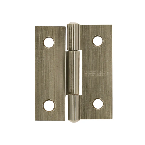 Bisagra rectangular 1-1/2' latón antiguo, HERMEX