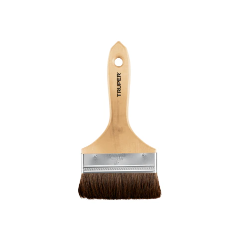 Brocha pelo de camello de 4' con mango de madera, TRUPER