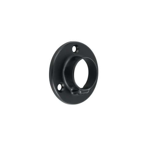 Brida negra para tubo redondo de closet, HERMEX