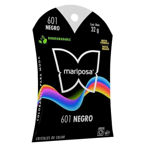 601 MARIPOSA CRISTALES NEGRO