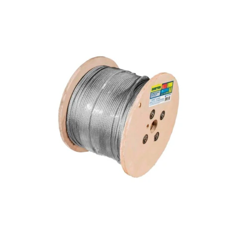 Cable de acero con grillete 7 x 7 hilos, 1/4" x 300 m