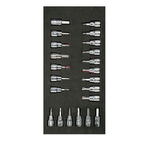 Juego de dados cuadro de 3/8" varias puntas 22 piezas, CH108-C
