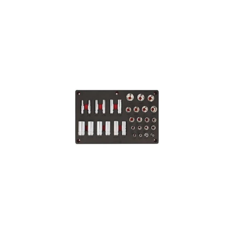 Juego de dados en pulgadas cuadro de 1/2" 32 piezas, CH231P-C