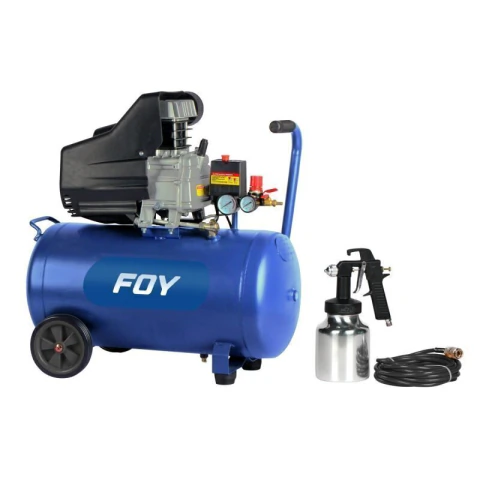 Compresor de aire eléctrico lubricado con pistola y manguera 40 Lt, 2 HP, 120 V