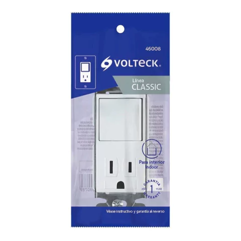 Interruptor-contacto, 2 polos + tierra, Classic