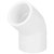 Codo 45° de PVC, 1/2"