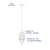 Colgante farol, blanco, 1XE26 - GRUPO ALRA DISENSA