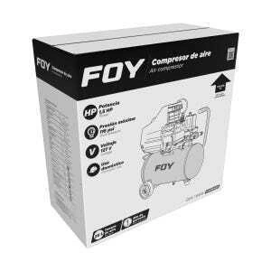 Compresor de aire eléctrico lubricado 25L, 1.5HP, 127V