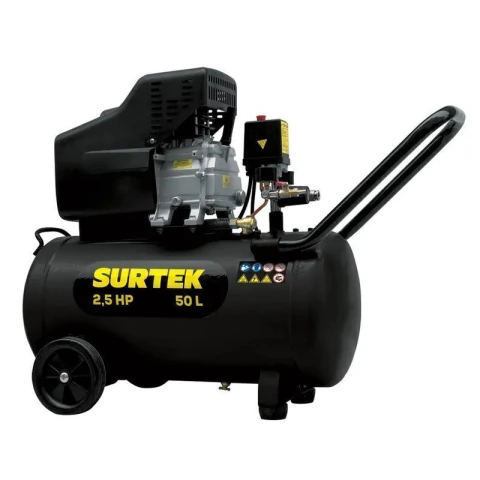 Compresor de aire eléctrico lubricado 50L, 2.5HP, 127V