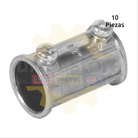 Conector cople para tubo conduit pared delgada 1/2"