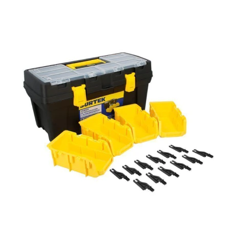 Juego de cajas portaherramientas plásticas, 6 piezas
