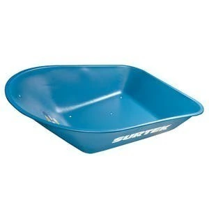 Concha de acero para carretilla herraje tipo americano 5 Ft3, azul