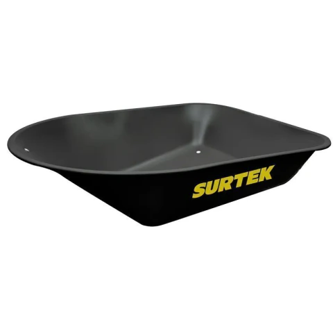 Concha de acero para carretilla herraje tipo americano 4 Ft3, negra