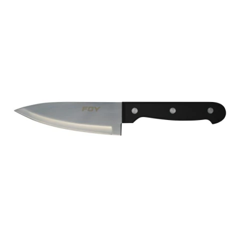 Cuchillo de acero inoxidable para chef con mango de plástico de 6"