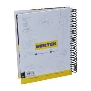 Cuaderno de raya con pasta dura de vinil 17.5 cm x 23 cm, 100 hojas