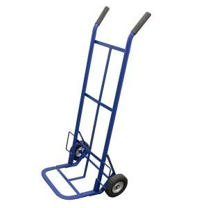 Diablo bodeguero con llanta sólida 8" color azul, capacidad 400 kg