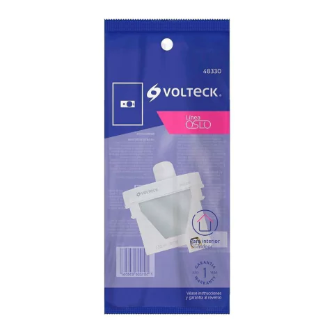 Atenuador de luz rotativo, línea Oslo, color blanco