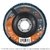 Disco laminado, 4-1/2", grano 80, centro 7/8"