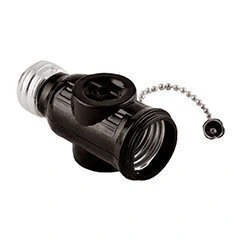 Portalampara Benjamin Con Cadena y Doble Contacto