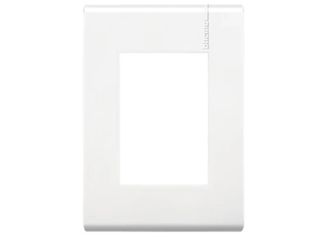 PLACA BLANCA TRES MODULOS BTICINO MODUS