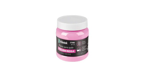 Polish rosa en pasta para auto, 250 g, uso medio, KLINTEK