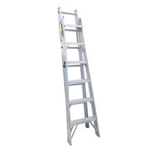 Escalera convertible tipo II de aluminio con 13 peldaños