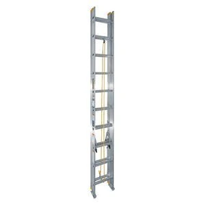 Escalera de extensión tipo III de aluminio con 20 peldaños