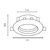Luminario empotrable redondo de LED, dirigible 5 W, cromo en internet