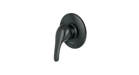 Monomando para regadera, negro, AQUA