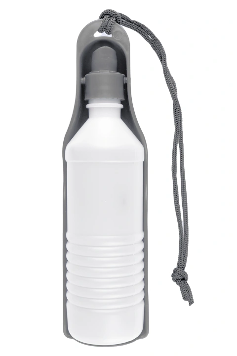 BEBEDERO PORTATIL PARA PERRO S (250 ml), GRIS