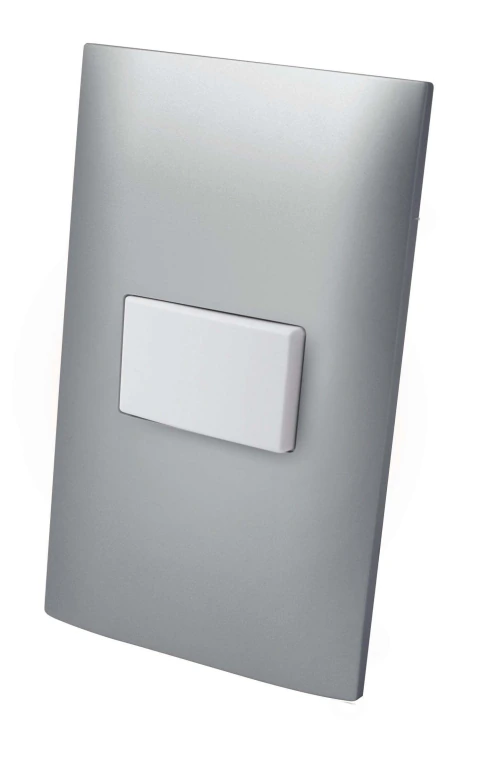 Apagador escalera de tecla con placa plastica - Plata - Linea ALTIMUS