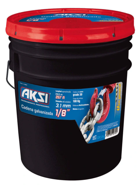 Cadena galvanizada 5/16" (cubeta de 25 kg)