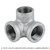 Codo rincón, acero galvanizado, 1/2"