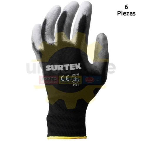 Guantes nailon c/poliu M