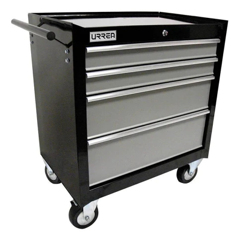 Gabinete móvil 4 gavetas color negro serie H 27"