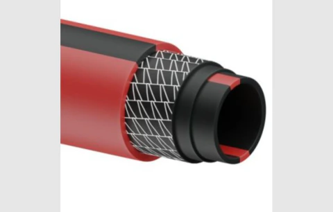 Manguera para jardín de 6 capas reforzada con conector metálico robusto 5/8", 100 m