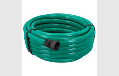 Manguera para jardín tramada con conector plástico 1/2", 15 m