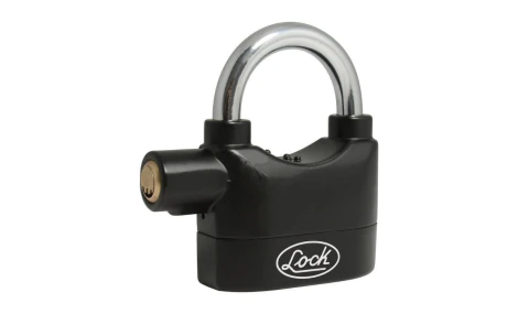 Candado con alarma de doble cerrojo 70 mm, llave de puntos