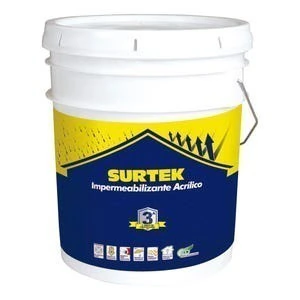 Cubeta de impermeabilizante 19 Lt color rojo óxido con protección de 3 años
