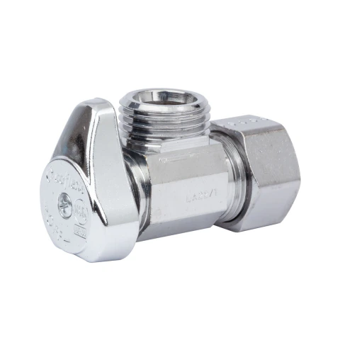 LLAVE DE CONTROL ANGULAR 1/4 DE VUELTA COFLEX IP-124 1/2? TC x 1/2? M. PARA AGUA