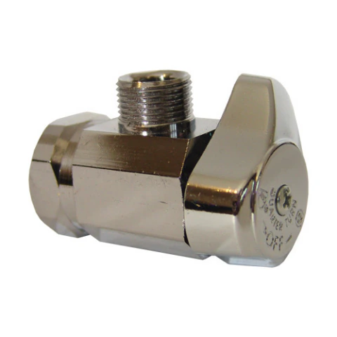 LLAVE DE CONTROL ANGULAR 1/4 DE VUELTA COFLEX IP-128 1/2? FNPT x 3/8? COMP. PARA AGUA